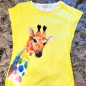 Misslook Yellow Giraffe Top